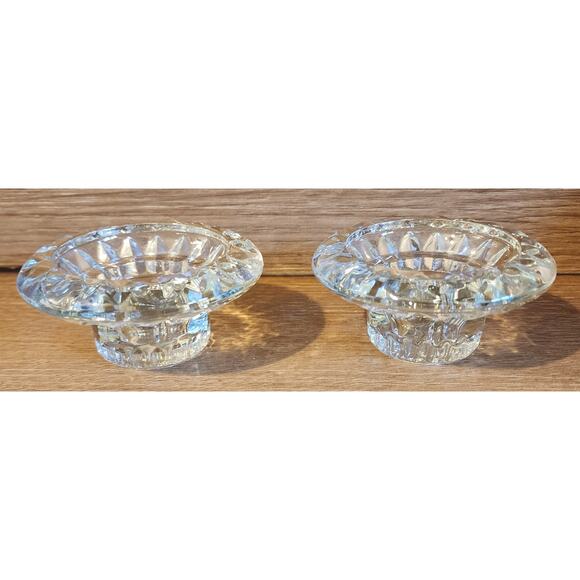 Crystallite 3 in 1 Candlerholder 2 Piece Set for Votive Stick Pillar Candle - Picture 7 of 8